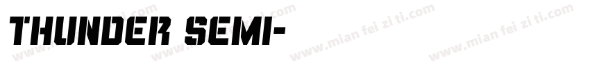 Thunder Semi字体转换